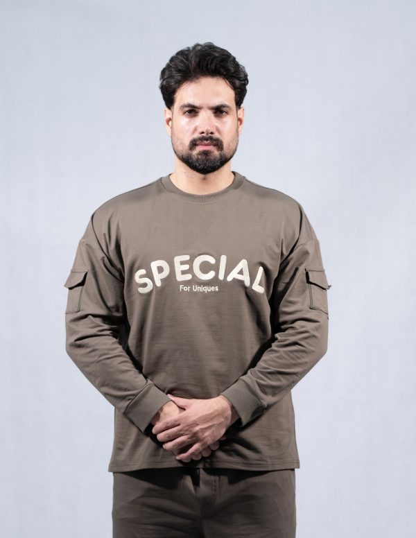 آستین بلند سبز فرمی مدل «زیتون تابستانی»