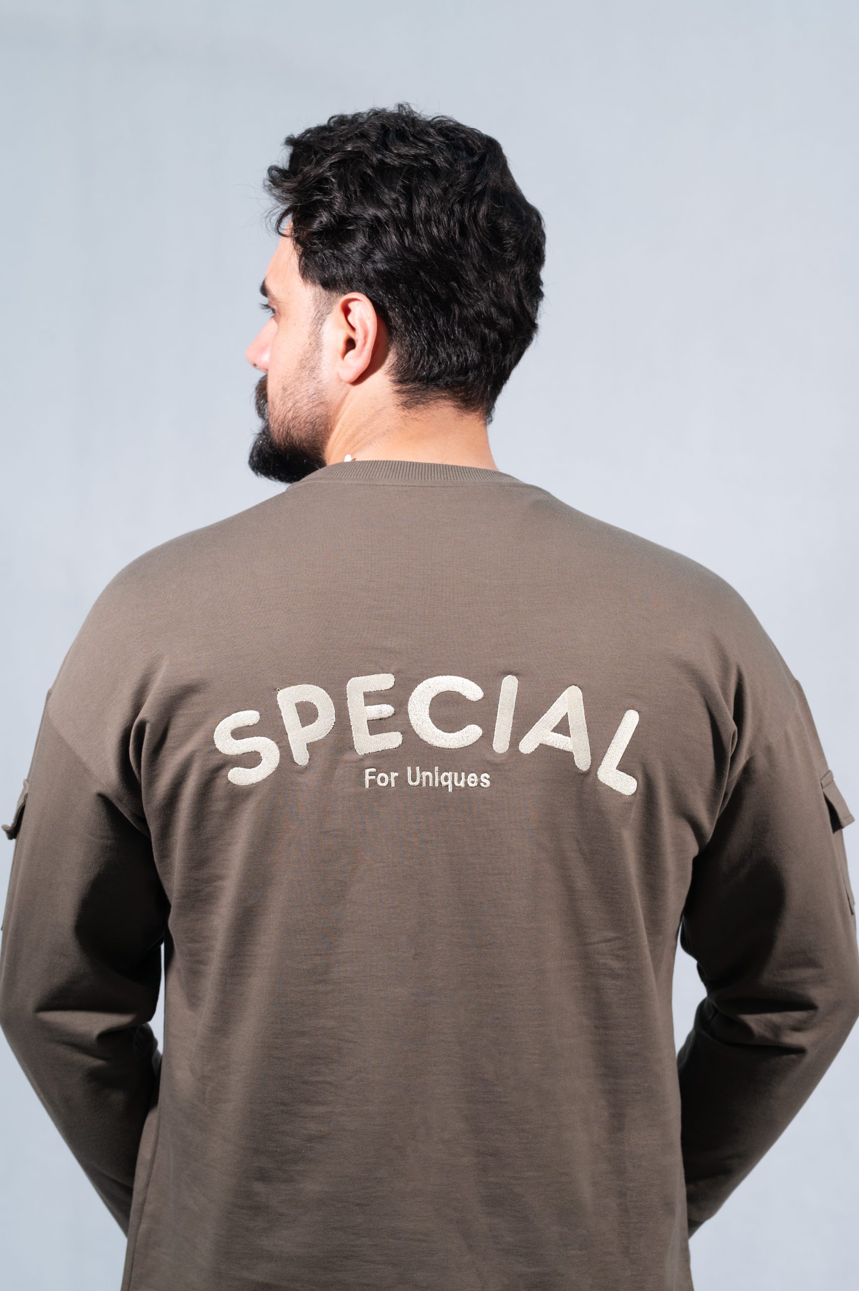 آستین بلند سبز فرمی مدل «زیتون تابستانی»