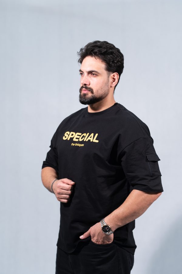 تیشرت مشکی مدل «وانیل کاکائو»