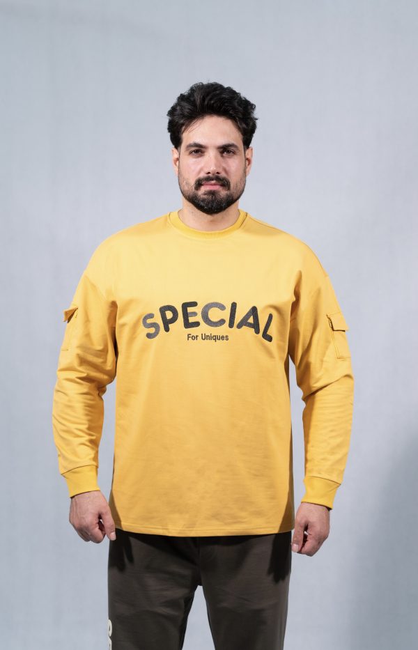 آستین بلند زرد مدل «کره لیمویی»